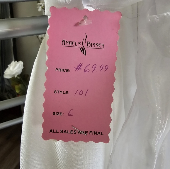 White Formal Dress from Angel Kisses - Picture 4 of 6